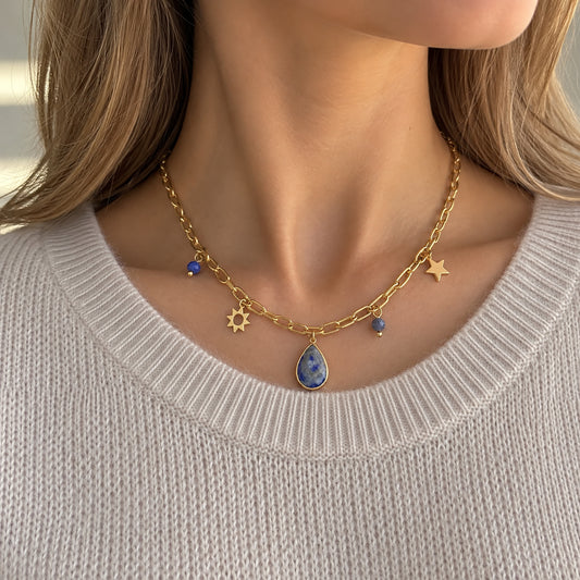 Naszyjnik z lapis lazuli Ikita (France)