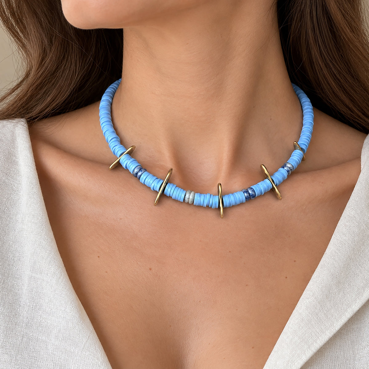 Sodalite necklace Ikita (France)