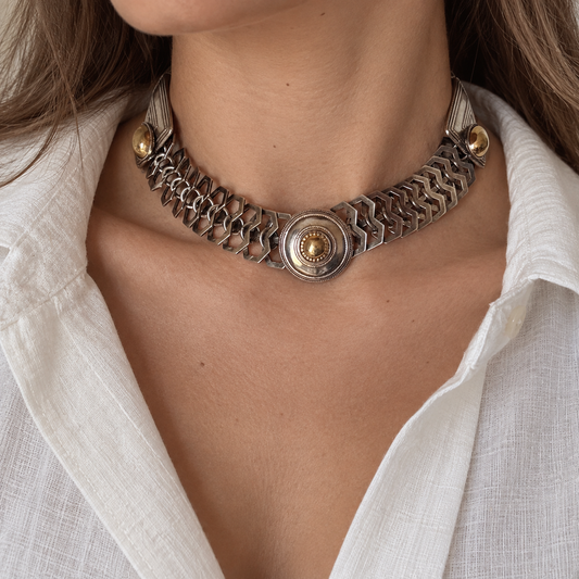 Geometric necklace Reminiscence (France)