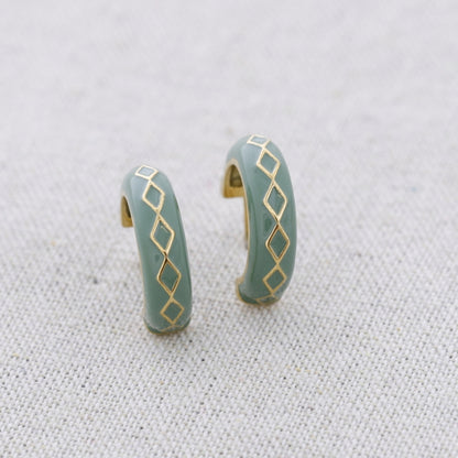 Mint earrings