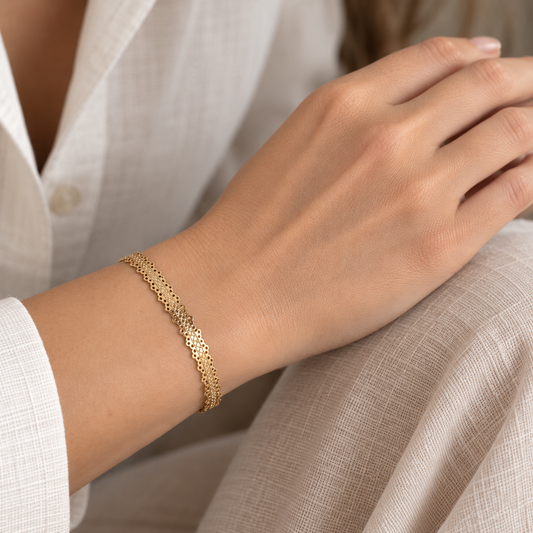 Textured cuff bracelet IRL (France)