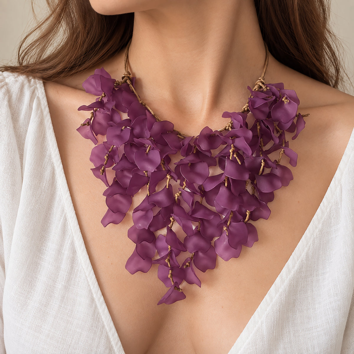 Purple petal necklace Sonata (Spain)