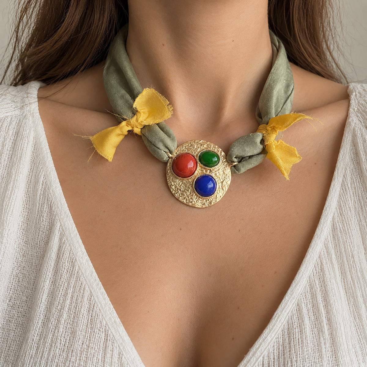 Fabric necklace Sonata (Spain)