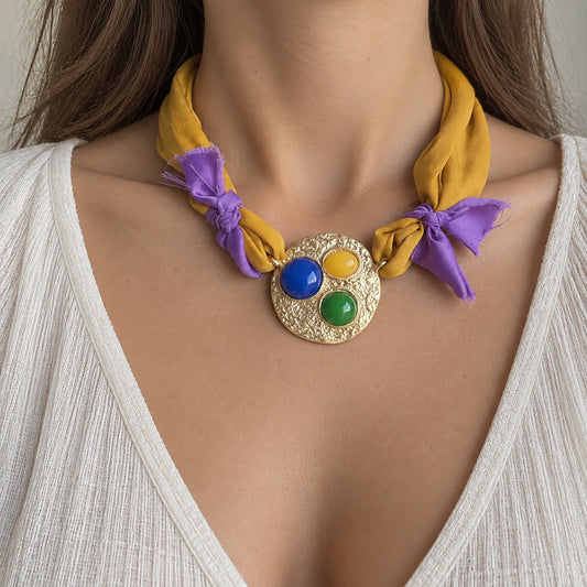 Fabric necklace Sonata (Spain)