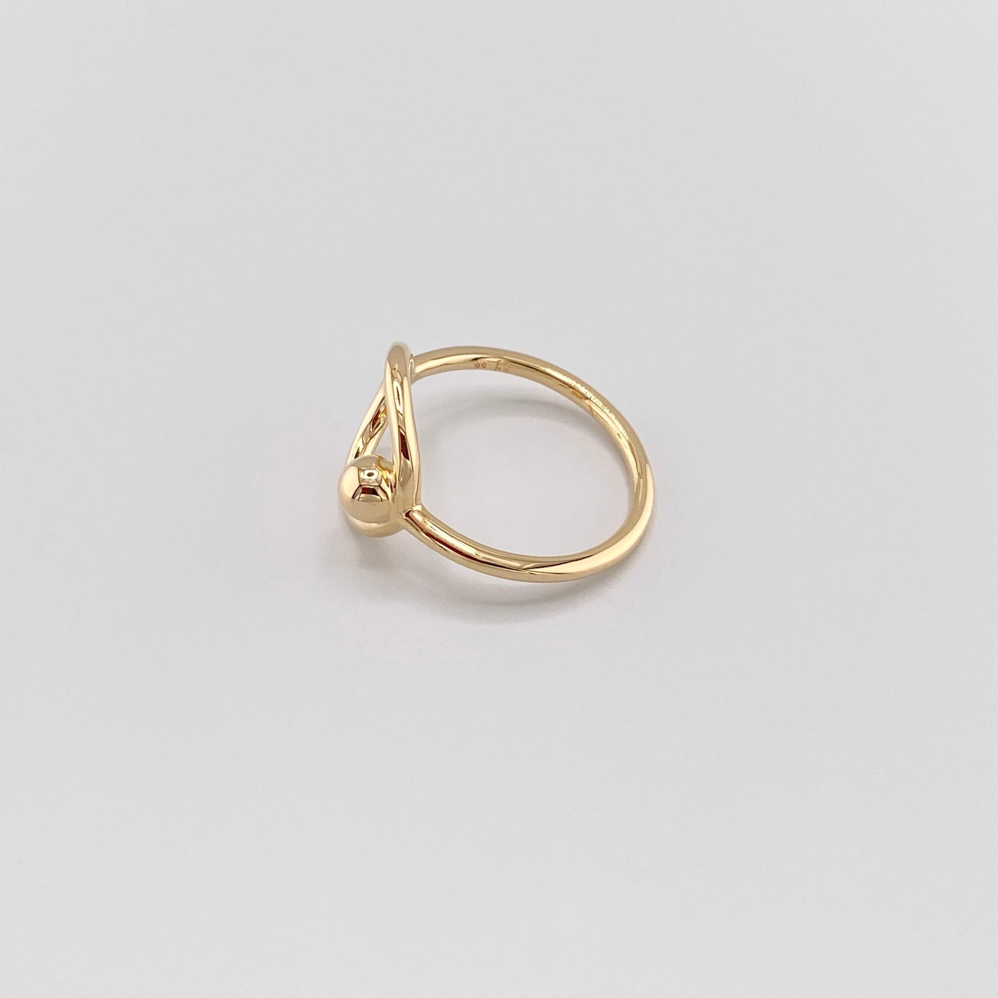 gold ball ring