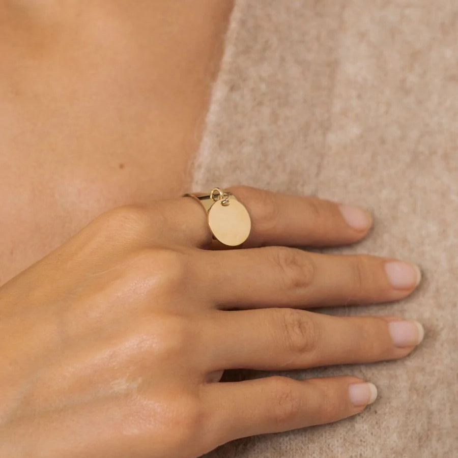 Ring with a pendant