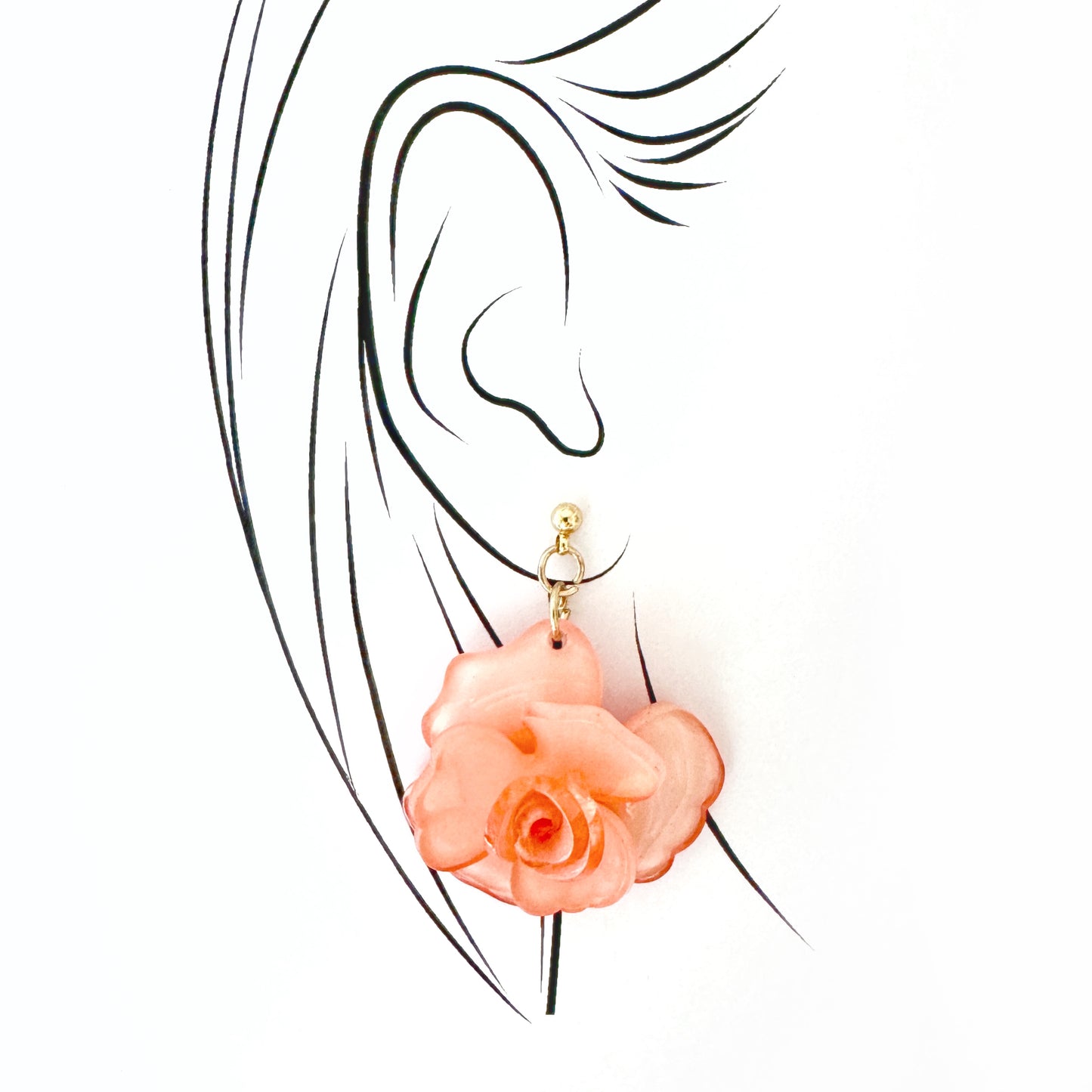 Flower earrings Sonata (Spain)