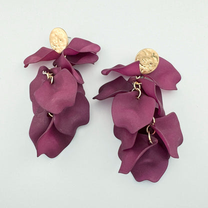 Purple earrings