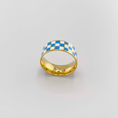 checkered flag ring