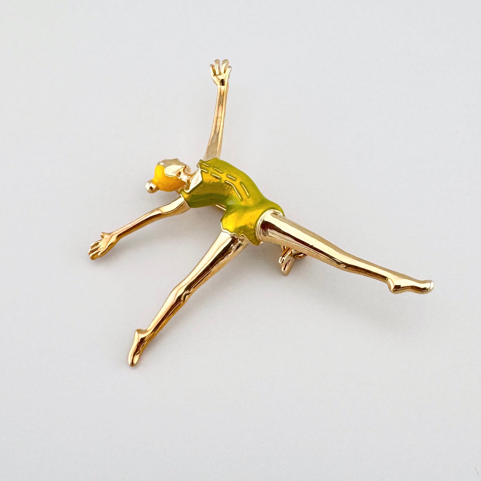 Gymnast brooch