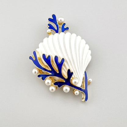 Shell brooch