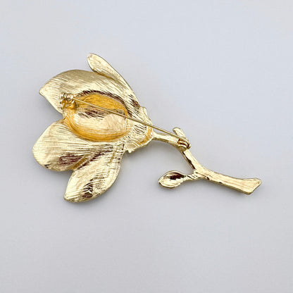 magnolia brooch