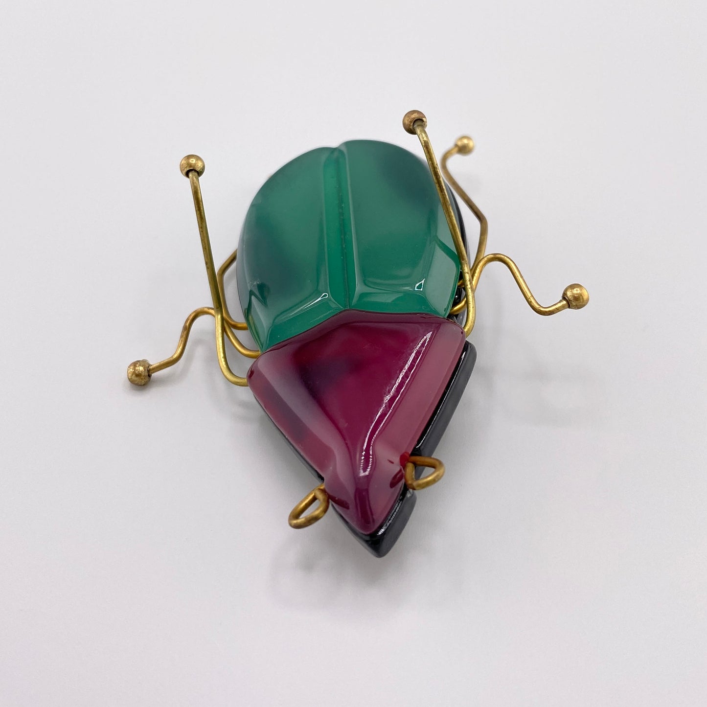 scarab beetle brooch