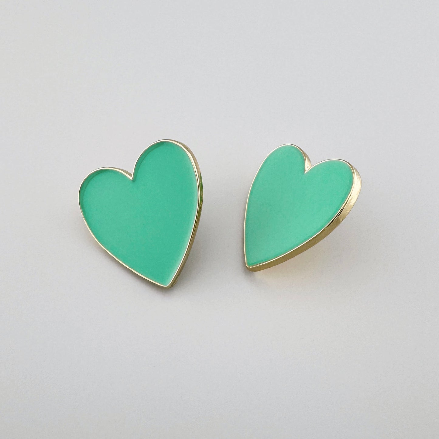 Earrings in the shape of a heart, Spanish brand Sonata.