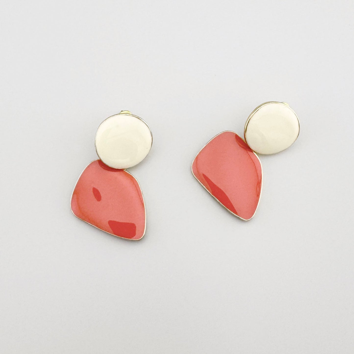 Earrings in a modern style, Spanish brand Sonata.