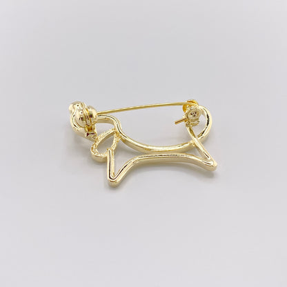 Dog brooch