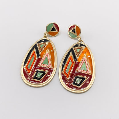 mosaic earrings