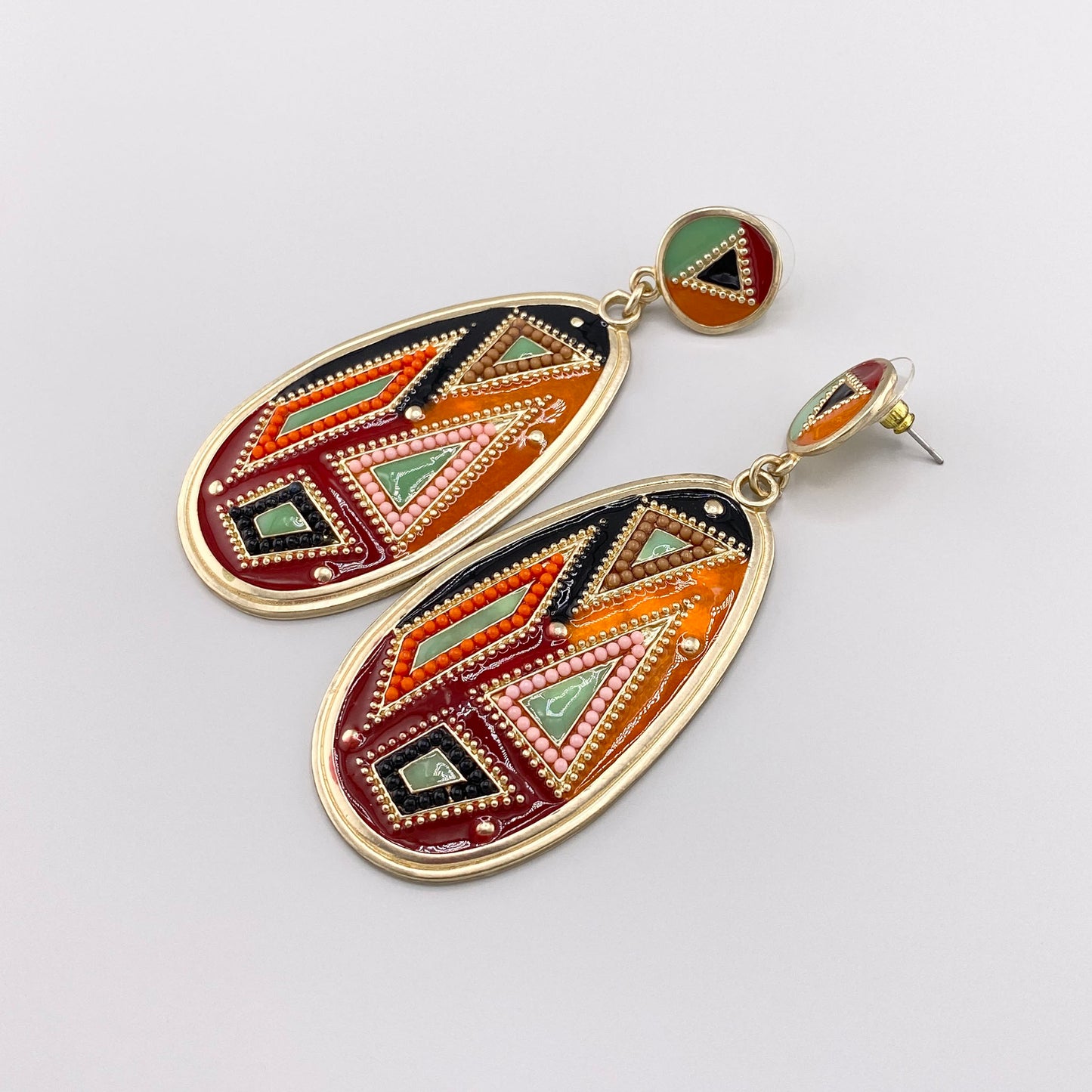 patchwork earrings