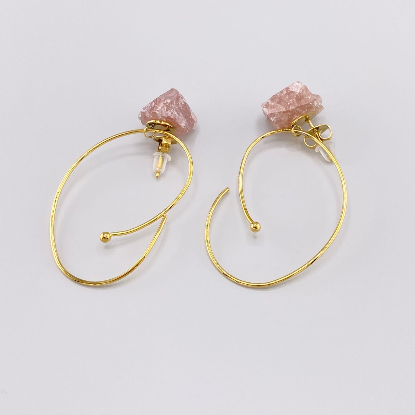 quartz earrings