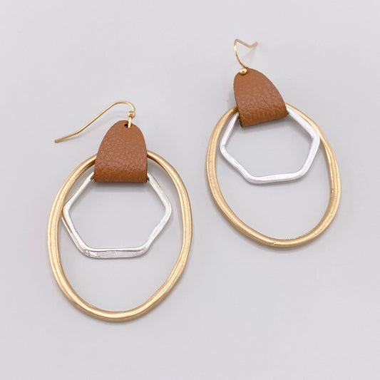 geometryczne kolczyki