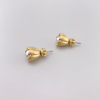 flower bud earrings