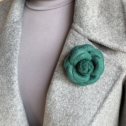 Green felt brooch Sonata (Spain)