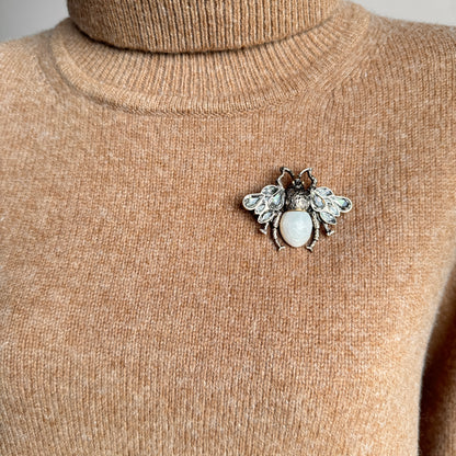 Bee brooch with crystals Sonata (Spain)