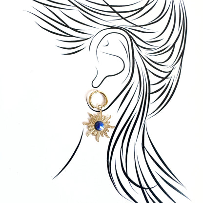 Sun earrings IRL (France)
