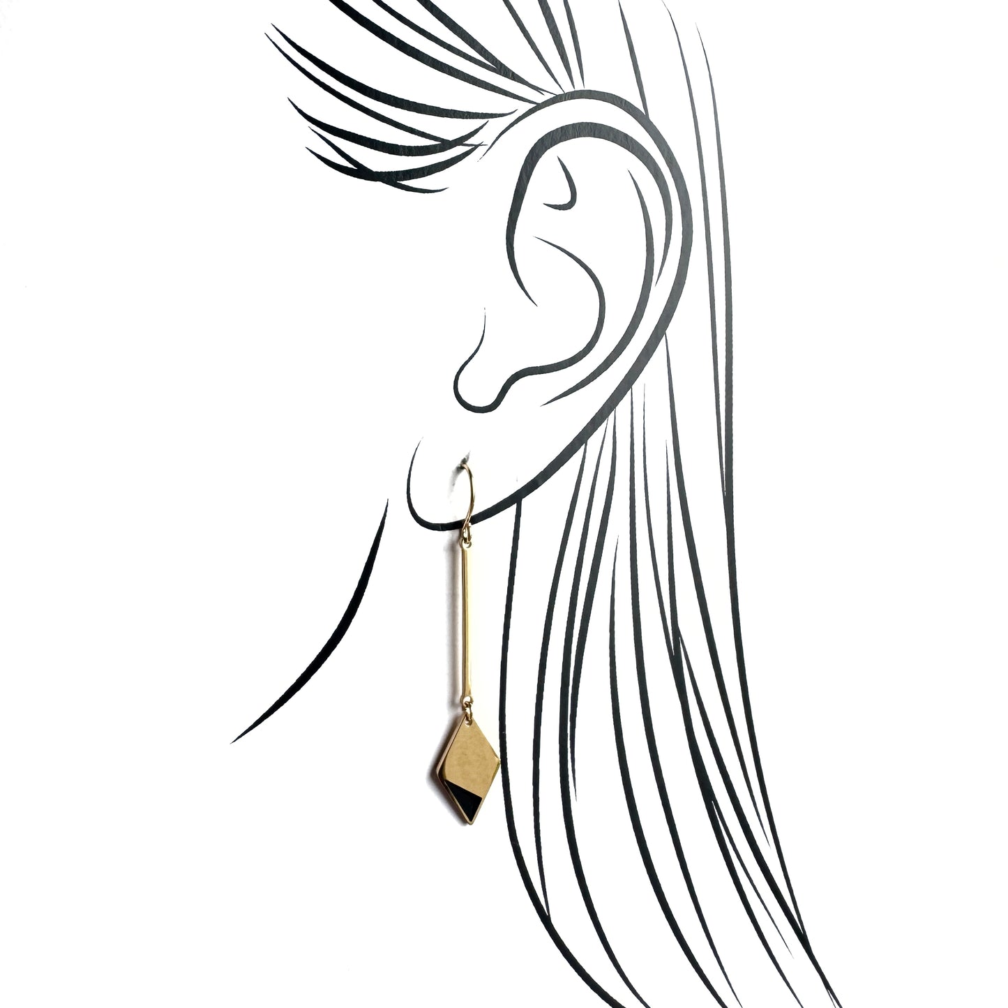 Rhombus earrings IRL (France)