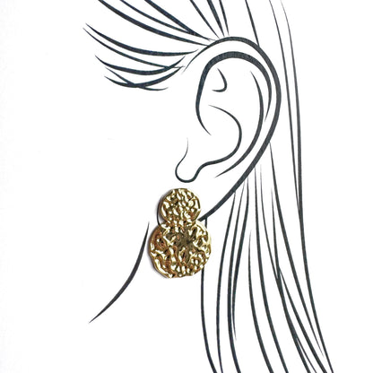 Textured earrings IRL (France)