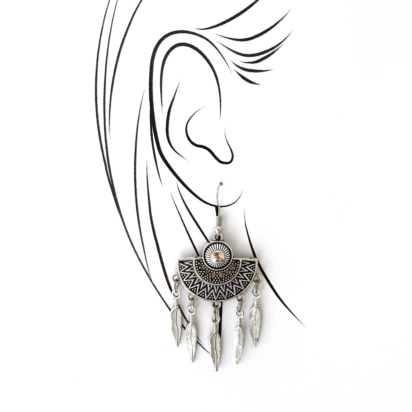 Ethnic style earrings Sonata (Spain)