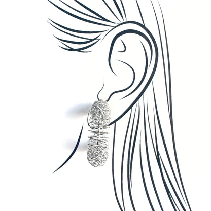 Geometric earrings Cannelle (France)