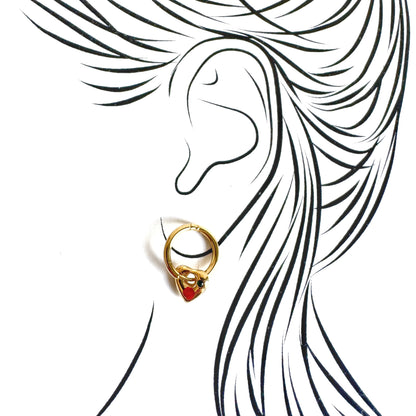 Earrings with hearts Cannelle (France)