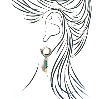 Earrings with pearls Cannelle (France)