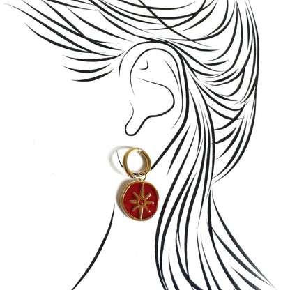 Earrings with medallions Ikita (France)