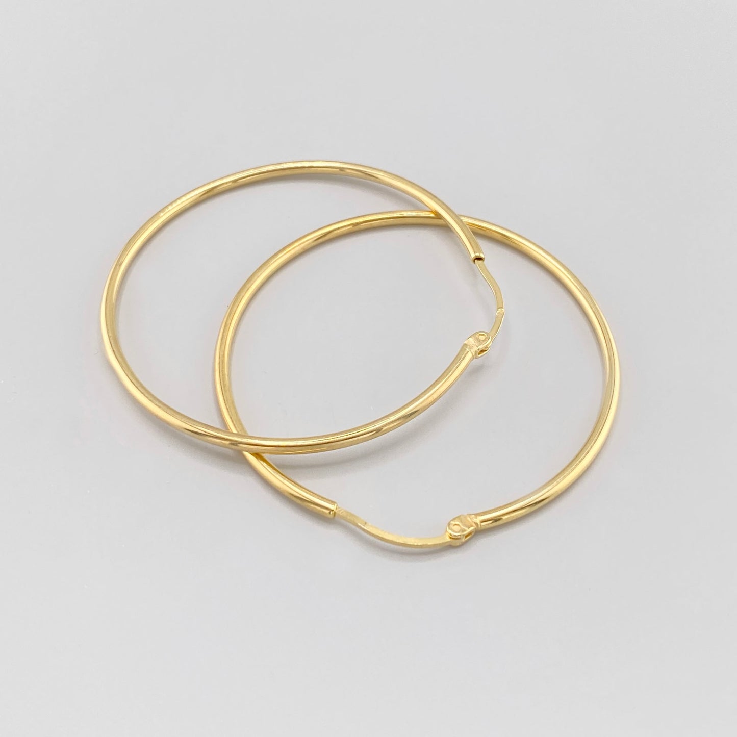 gold hoop earrings