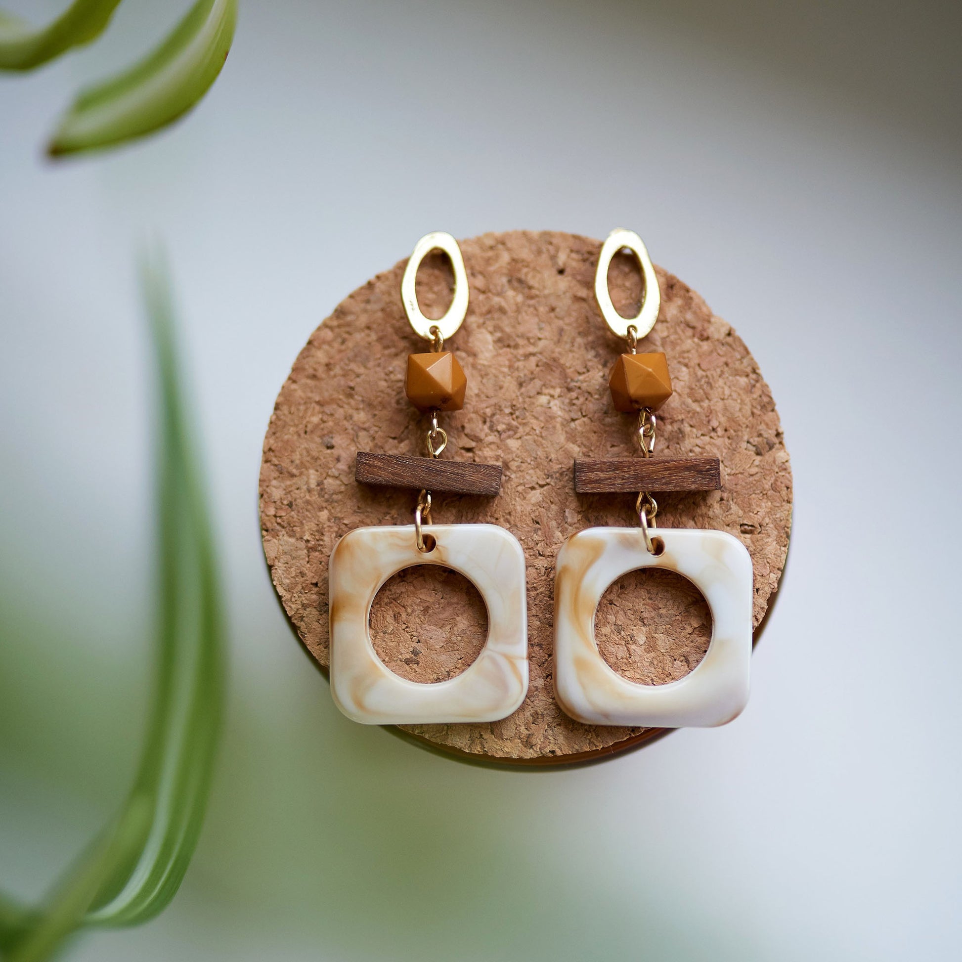 square earrings