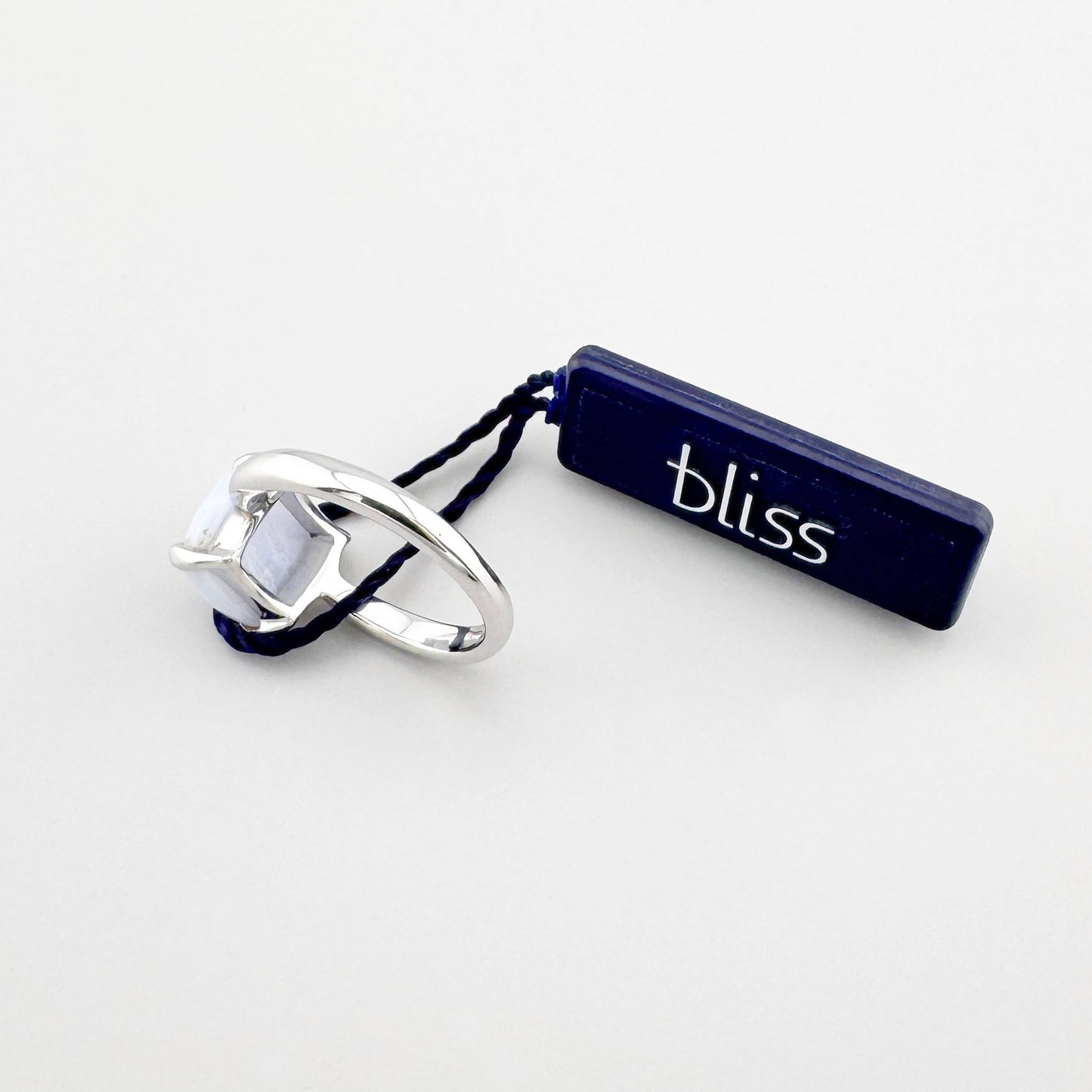 Каблучка Bliss Gioielli зі срібла з натуральним агатом збоку