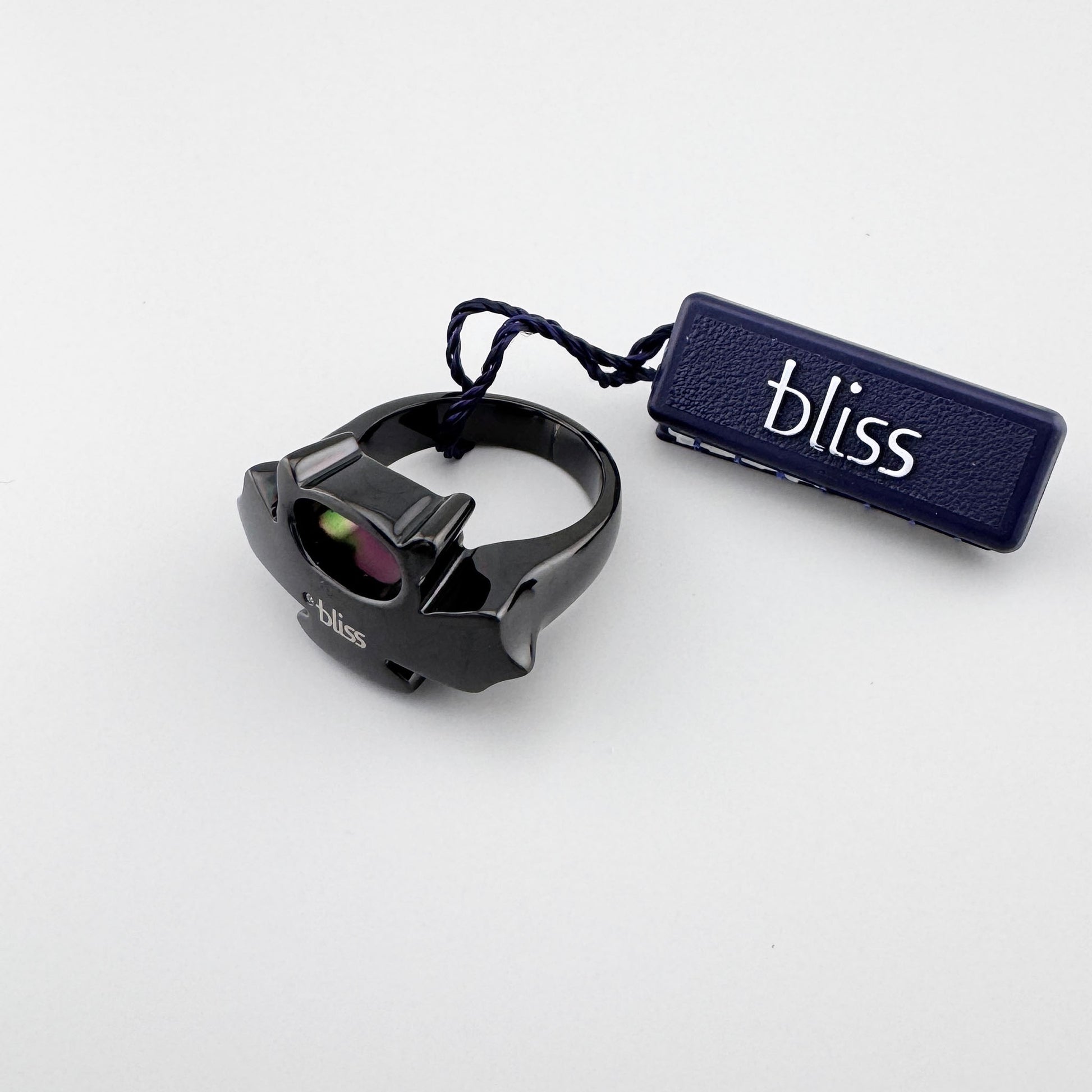 Anillo Bliss Gioielli negro con acabado pulido y forma geométrica