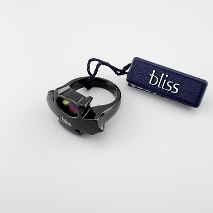 Anillo Bliss Gioielli negro con acabado pulido y forma geométrica