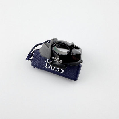 Bague Bliss Gioielli noire au design sculptural contemporain