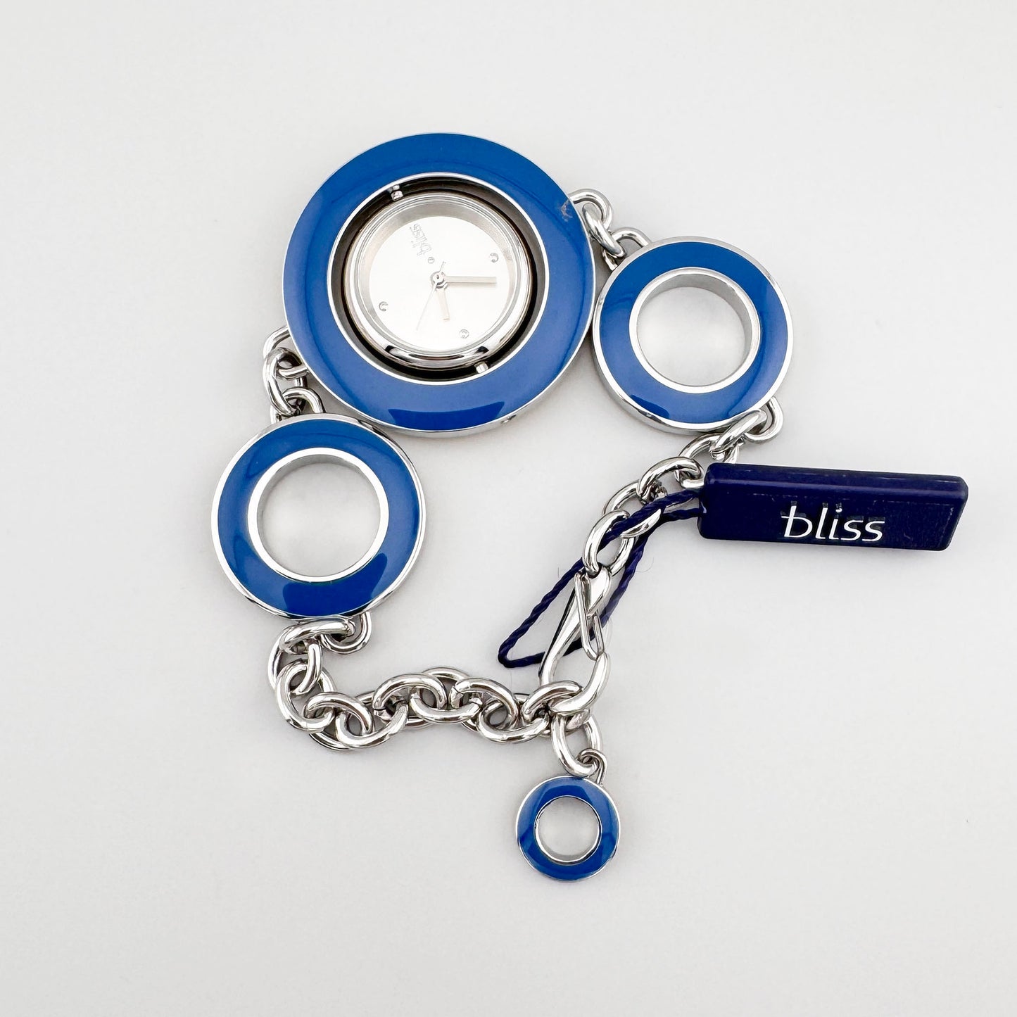 Stylish reversible bracelet watch as jewelry accent