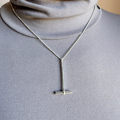 Elegant silver pendant necklace with adjustable chain by Pilgrim