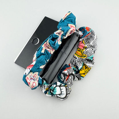 Boho headband set by Etam with bright prints and soft elastic fabric