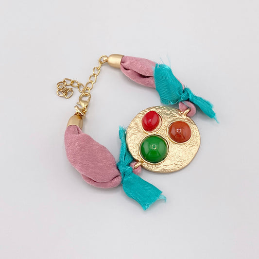 designer fabric bracelet