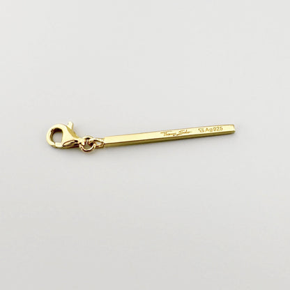 Charm barre doré Thomas Sabo avec zircones et fermoir mousqueton