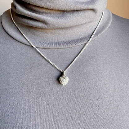 Elegant Pilgrim necklace with heart-shaped pendant and sparkling crystals
