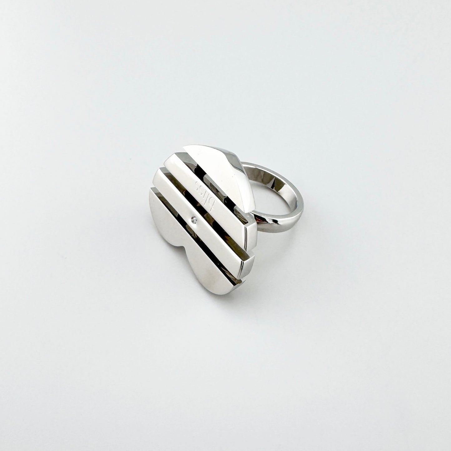 Anillo corazón Bliss Gioielli con decoración móvil y brillo metálico