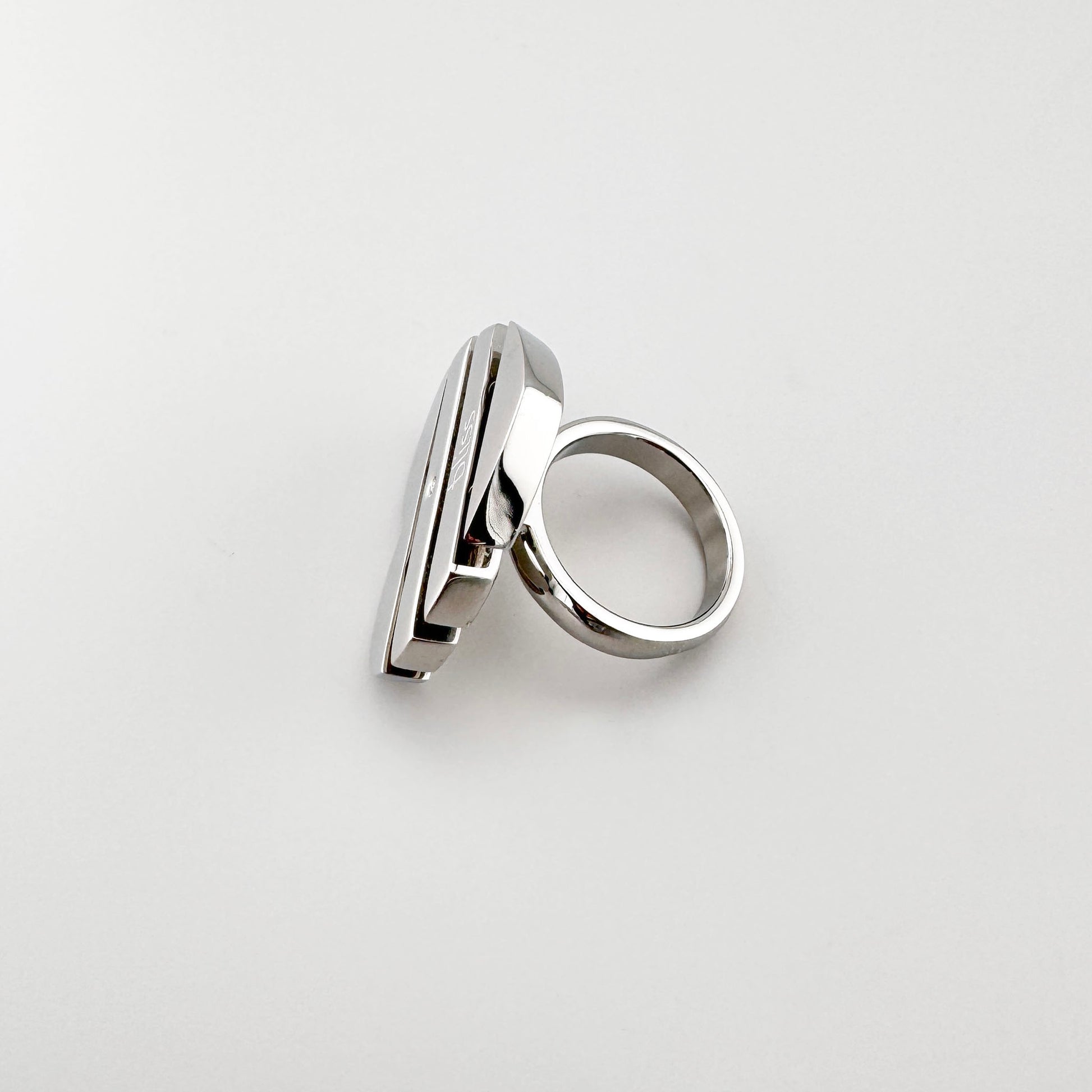 Bague cœur Bliss Gioielli avec décor poli et forme géométrique