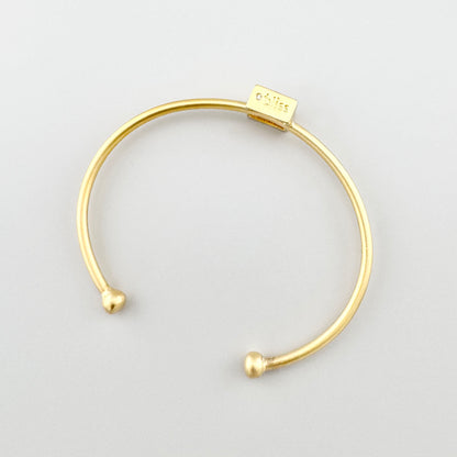 Pulsera con cristal color miel Bliss Gioielli con forma abierta y brillo calido